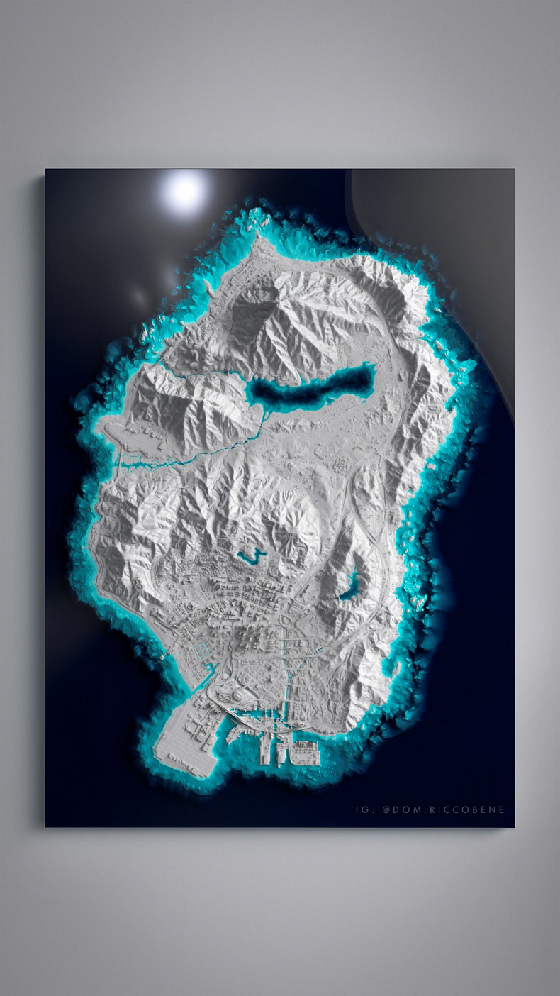 Úžasná 3D mapa Los Santos z GTA 5 zabrala 400 hodin práce, výsledek stojí za to