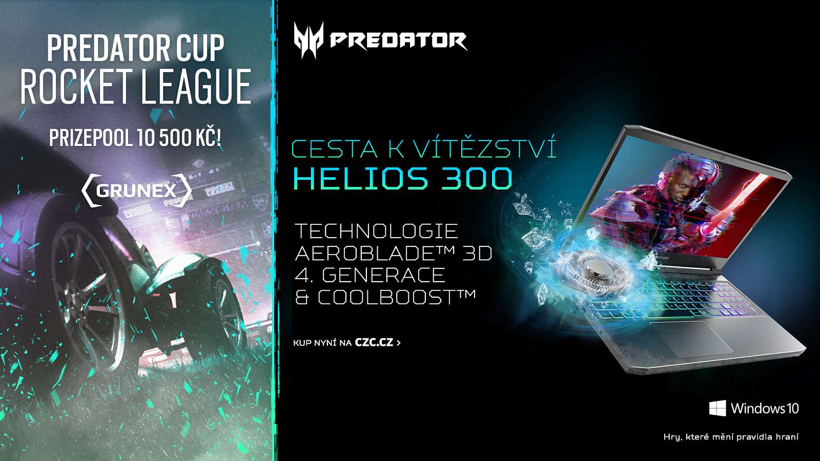 Ukořisti výhru v Predator 3v3 Cupu ve hře Rocket League