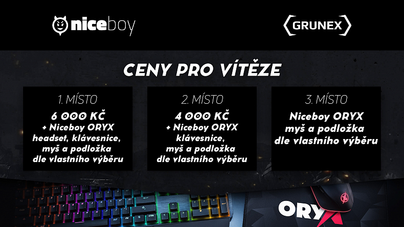 Niceboy ORYX PUBG Squad Cupu dominoval mix s názvem 6x