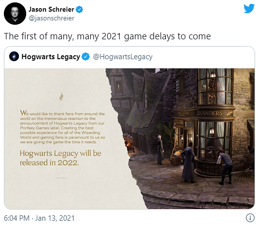 Hra ze světa Harryho Pottera Hogwarts Legacy odložena na příští rok