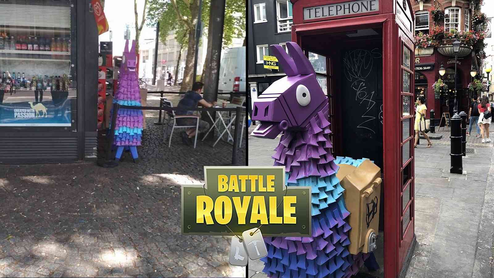 Lamy ze hry Fortnite se objevují po celé Evropě