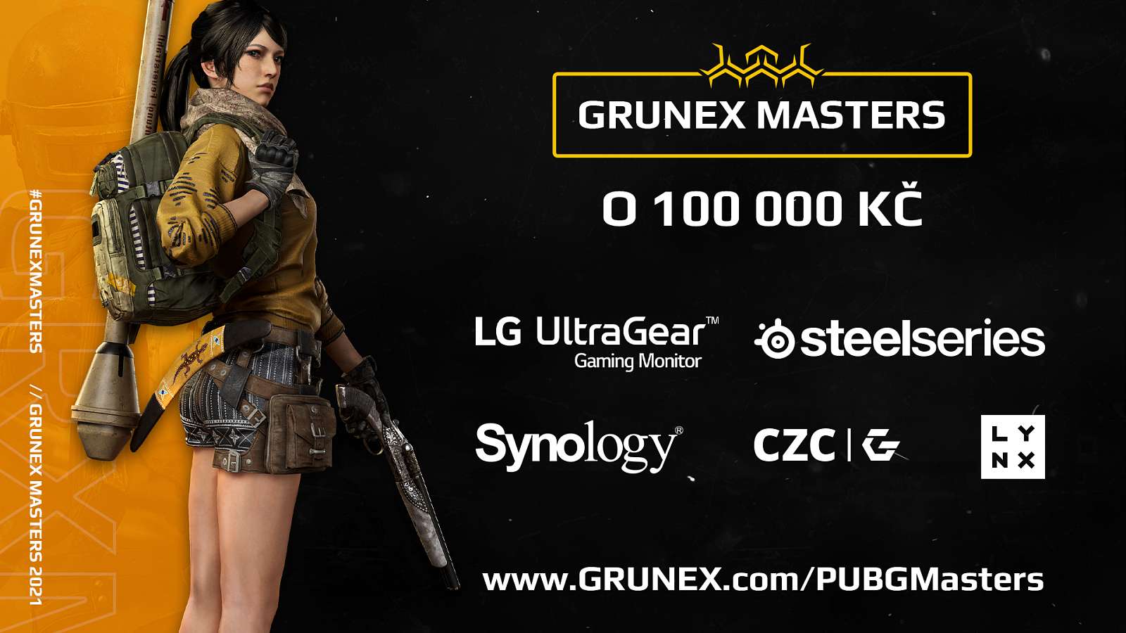 Hrej Grunex PUBG Masters o 100 tisíc korun!