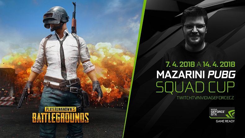 Na začátek dubna pro vás máme Maziho PUBG Squad Cupy