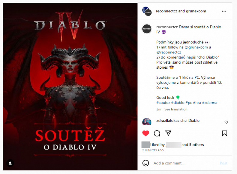 Chceš si zapařit Diablo IV? O klíč soutěžíme na Instagramu