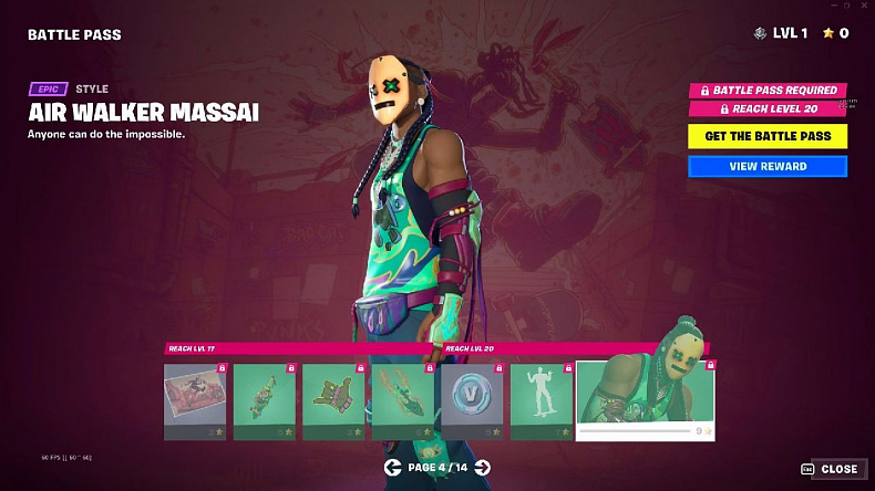 Battle Pass plný zajímavých odměn včetně Geralta z Rivie či Demon Slayera!