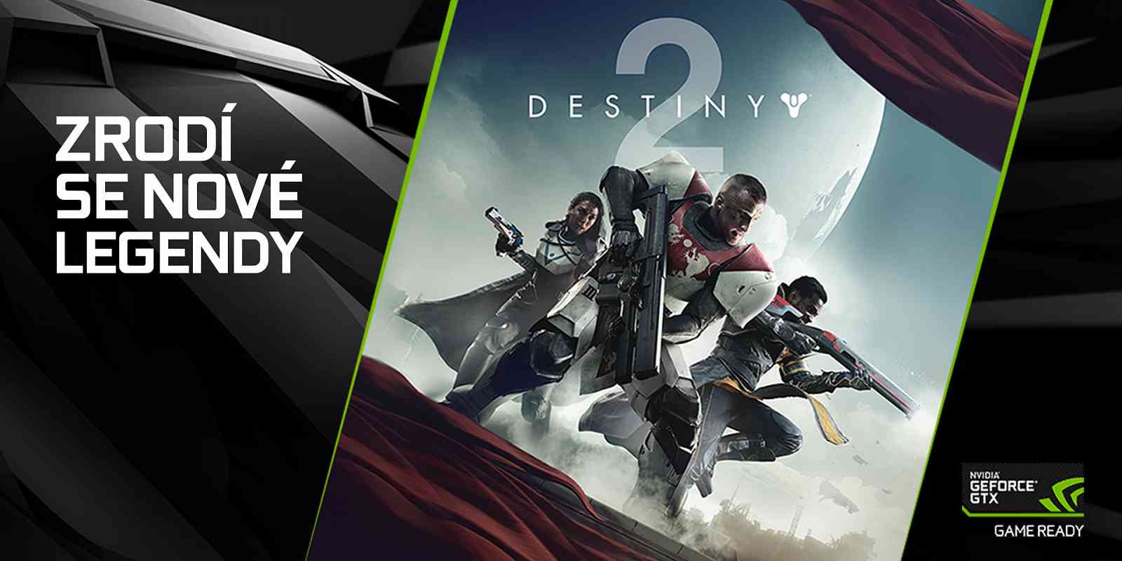 NVIDIA přidává hru Destiny 2 se dvěma DLC zdarma ke grafickým kartám GeForce GTX
