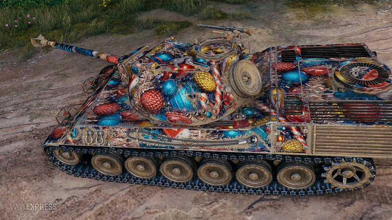 [WoT] Styl 2D dekorační krabice s jedinečnými značkami ve World of Tanks