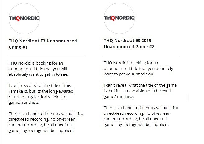 THQ Nordic odhalí na E3 dvě nové hry