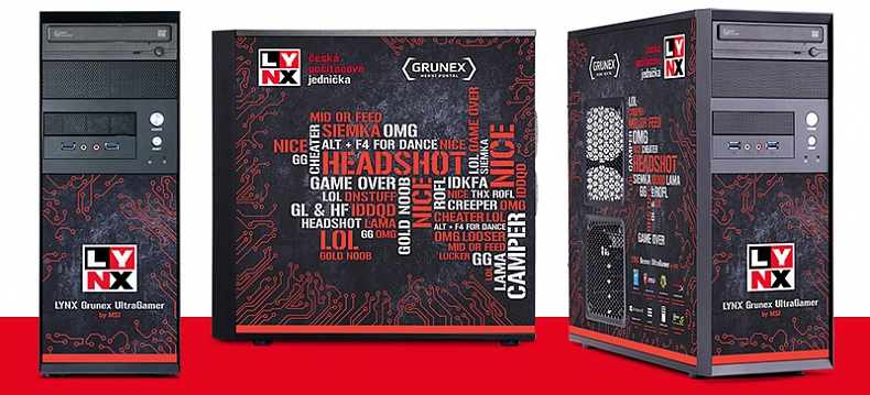 K sestavě LYNX Grunex Ultra Gamer nyní dostanete hru v hodnotě 1699 Kč