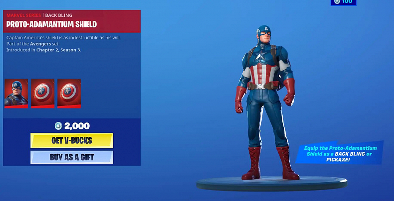 Do Fortnite dorazil Kapitán Amerika a má jednu specialitku