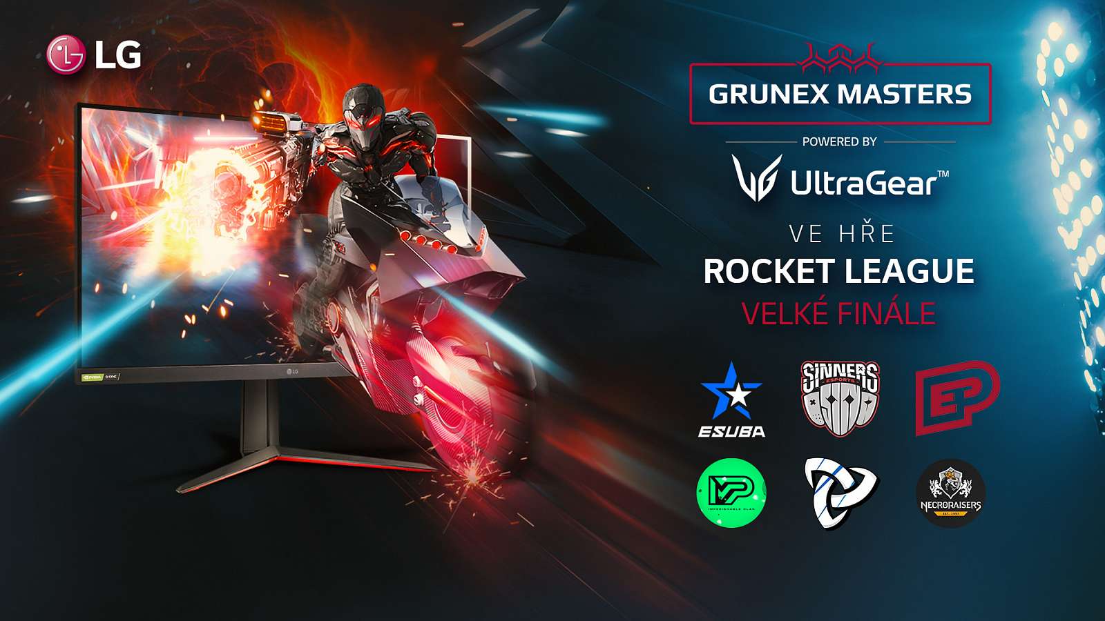 Sleduj velké finále Grunex Masters ve hře Rocket League! Favority budou ENTERPRISE, SINNERS a eSuba.