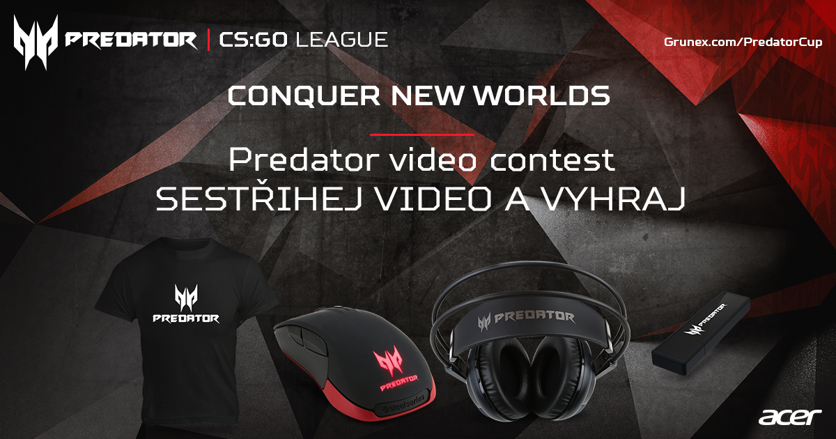 Vyhlášení Predator video contest