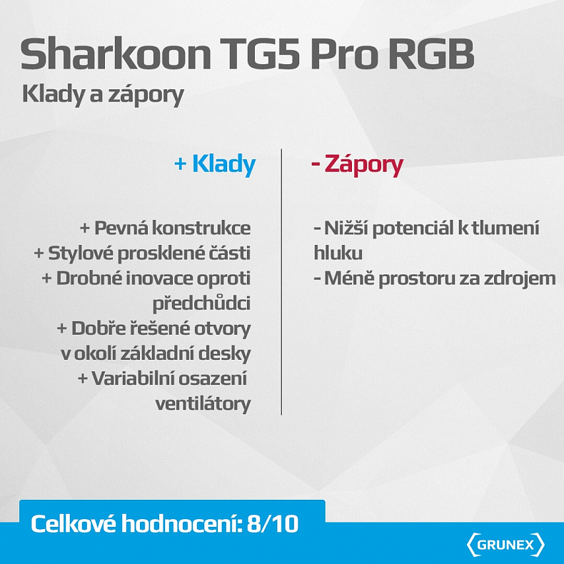 Recenze: Sharkoon TG5 Pro RGB - inovovaná PC skříň