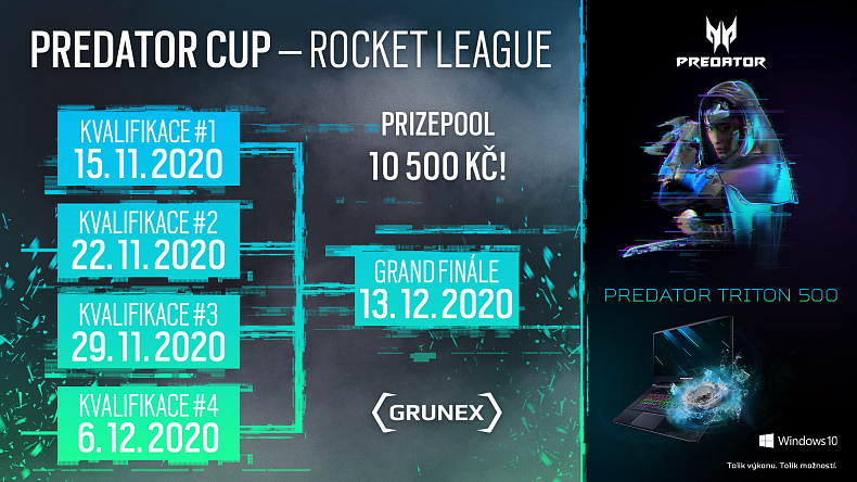 Premiérový Predator 3v3 Cup ve hře Rocket League je tady!