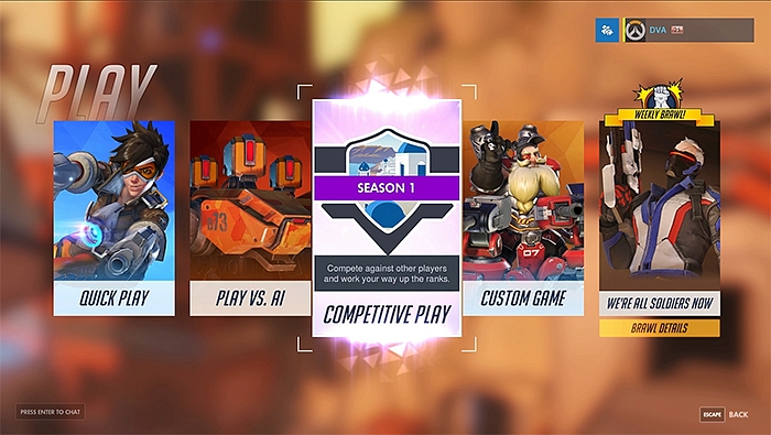 Overwatch: Competitive Play právě startuje, známe podrobnosti