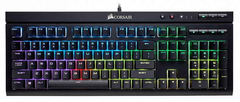 Představená klávesnice Corsair K68 RGB ustojí polití vodou a nebude vadit ani prach