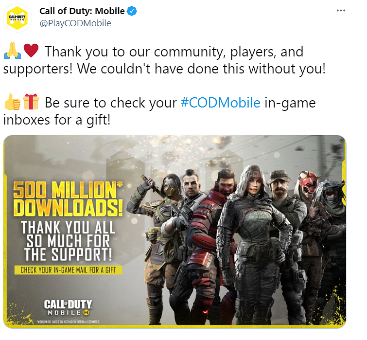 Call of Duty: Mobile si stáhlo 500 milionů hráčů