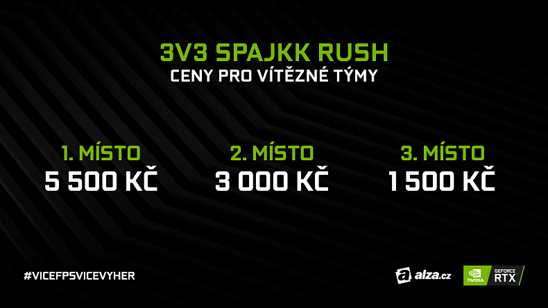 NVIDIA 3v3 Spajkk Rush už v neděli!