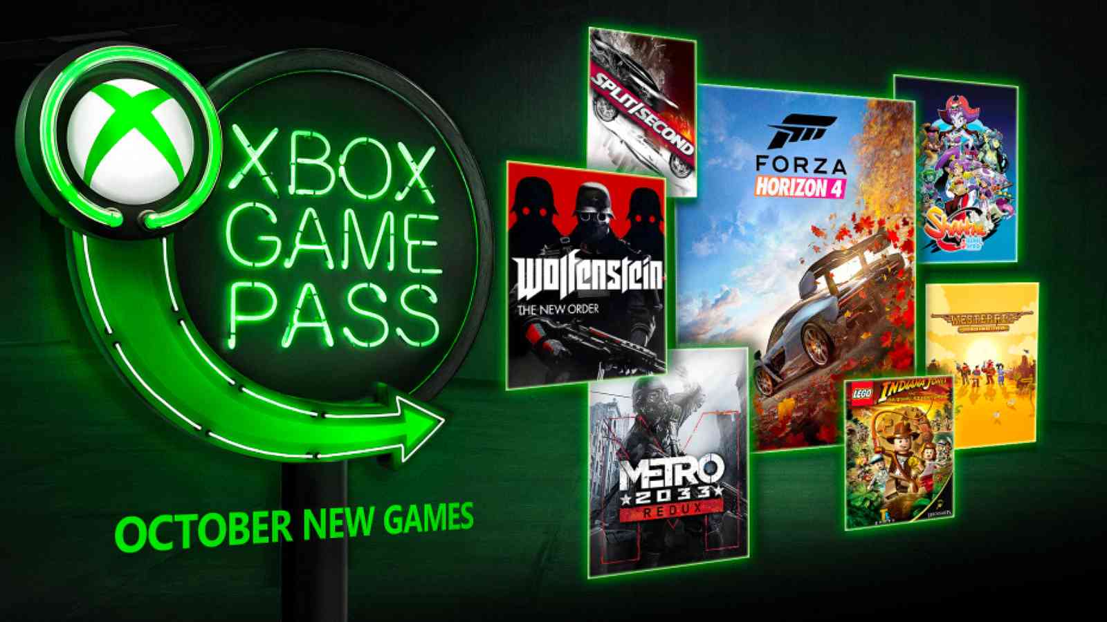 Xbox Game Pass v říjnu rozšíří Forza, Wolfenstein či Metro 2033