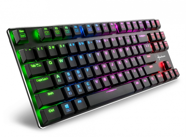 Sharkoon uvádí mechanické RGB klávesnice s nízkým profilem