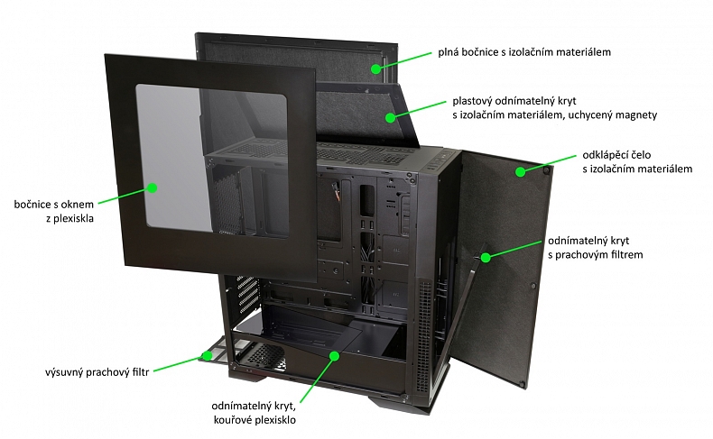 Evolveo uvádí minimalistickou ATX skříň Functio X