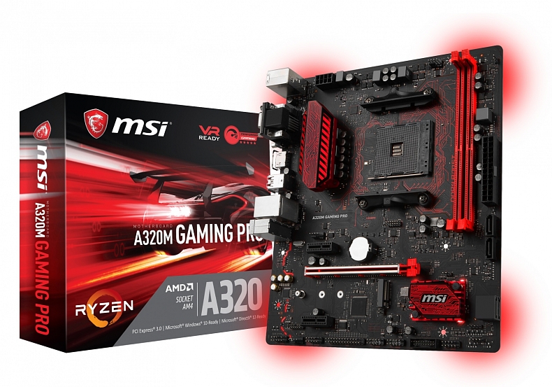 MSI uvádí základní desky pro Ryzen s čipsetem A320