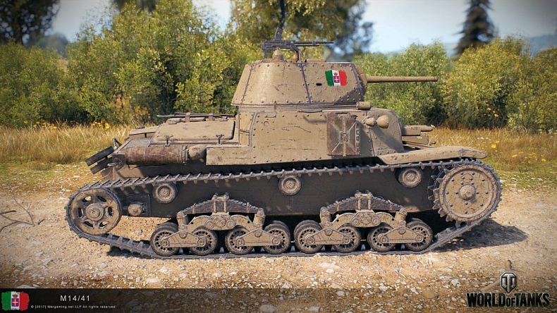 Fotky italských tanků tier I až X