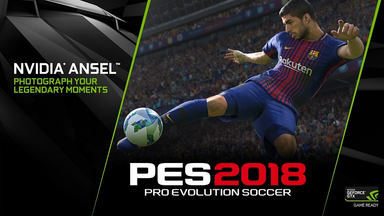 Pro Evolution Soccer 2018 bude první sportovní hra s podporou Nvidia Ansel