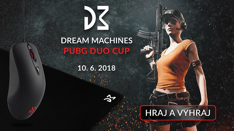 V neděli hrajeme PUBG o super ceny s partnerem Dream Machines