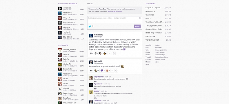 Twitch se mění v sociální síť