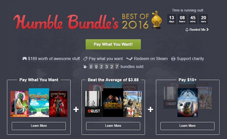 RUST, Stronghold a další - To nejlepší z Humble Bundle 2016