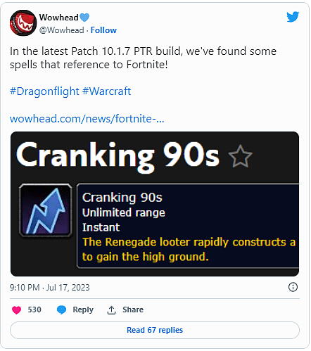 World of Warcraft se asi propojí s Fortnite