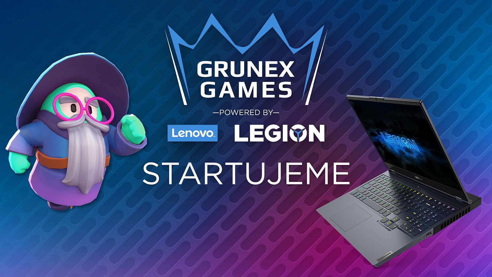 Poslední šance se přihlásit do Grunex Games powered by Lenovo Legion!