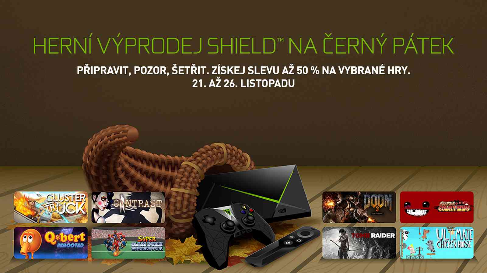 NVIDIA Shield TV a Black Friday slevy na vybrané hry