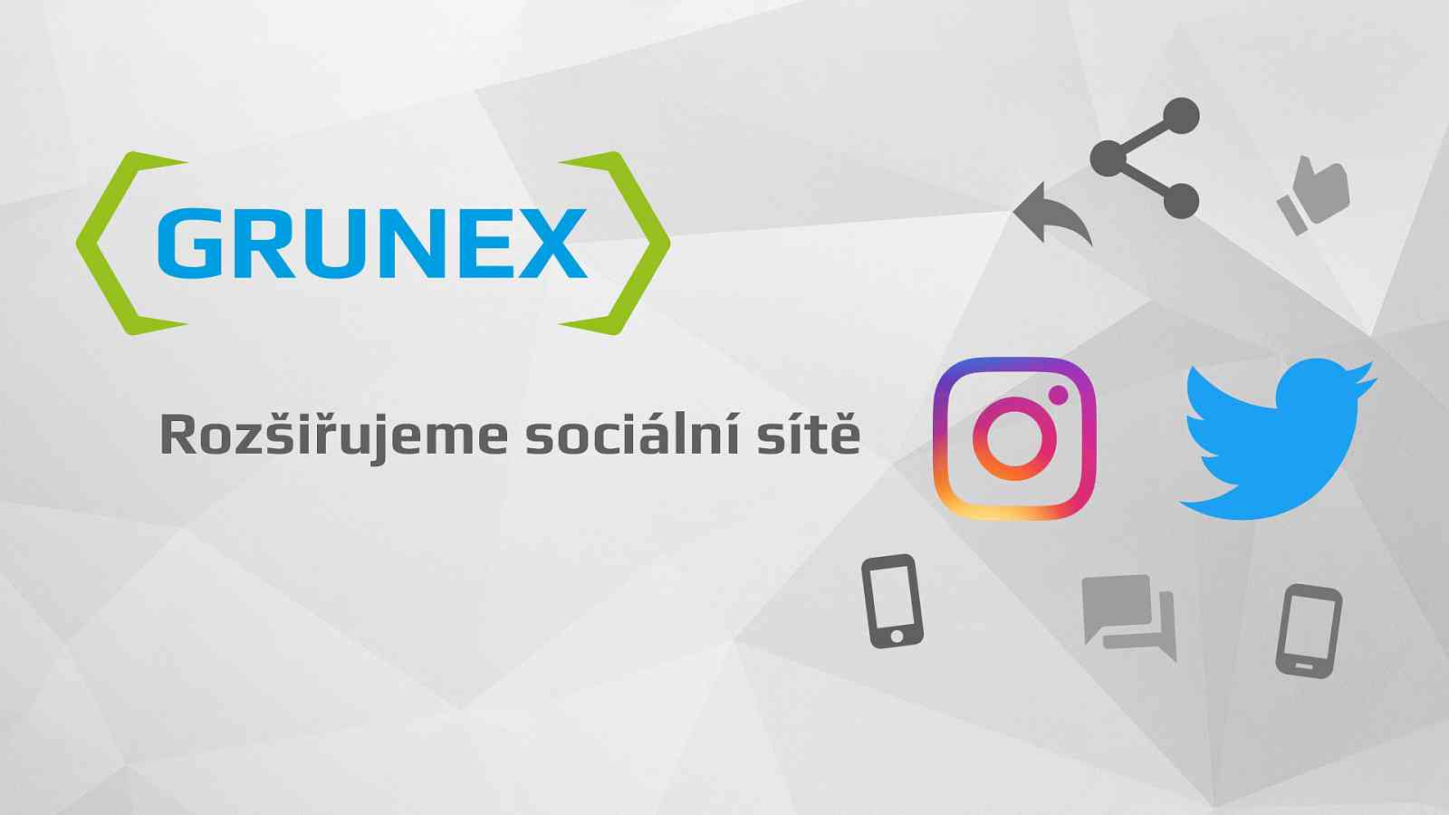 Grunex najdete i na Instagramu a Twitteru