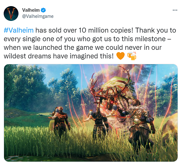 Valheim slaví 10 milionů prodaných kopií