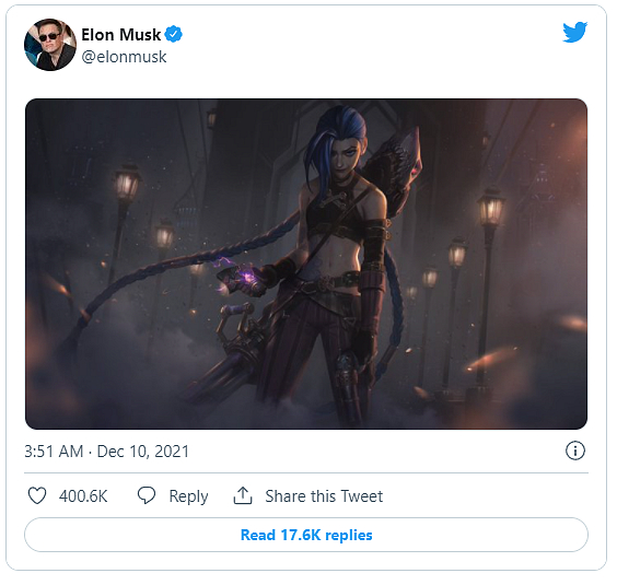 Miliardář Elon Musk zvažuje hraní League of Legends, o hře se zmínil už vícekrát