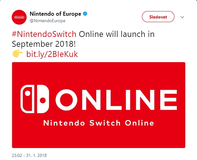 Zpoplatnění online hraní na Nintendu Switch