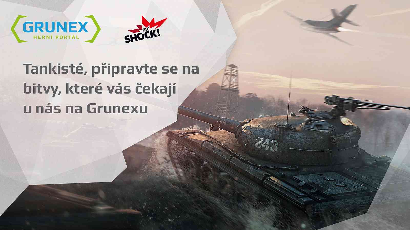 Tankisté, připravte se na bitvy, které vás čekají u nás na Grunexu