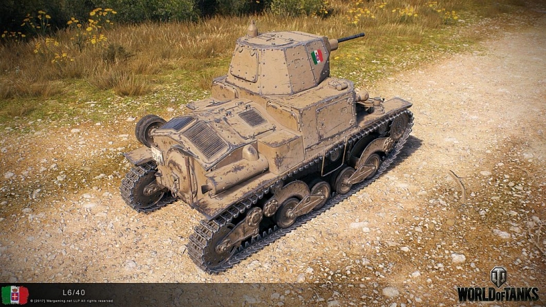 Fotky italských tanků tier I až X