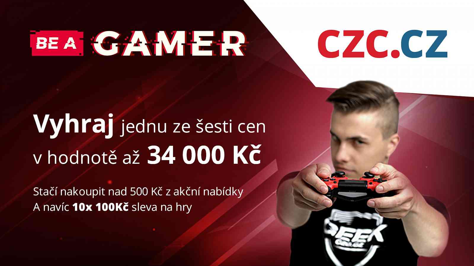 Vyhrajte herní ceny za desítky tisíc a ušetřete na hrách a hardwaru v rámci Be a Gamer na CZC.cz