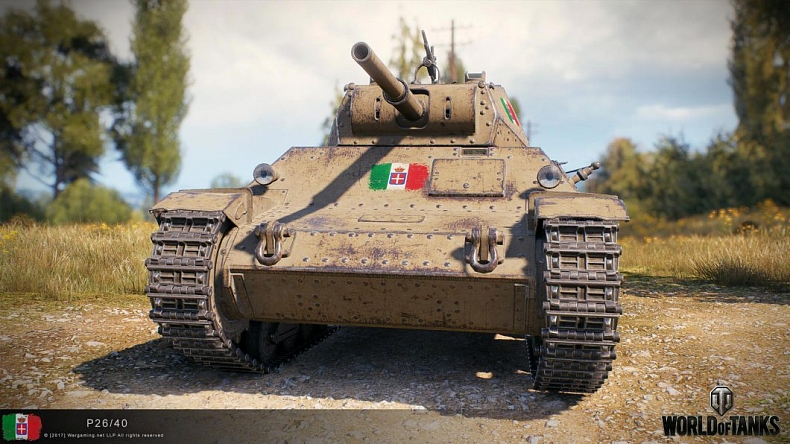 Fotky italských tanků tier I až X