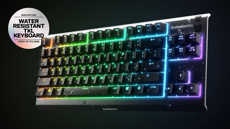 SteelSeries představuje voděodolnou klávesnici Apex 3 TKL