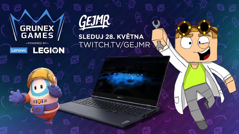 Grunex Games powered by Lenovo Legion ve Fall Guys jsou tady!