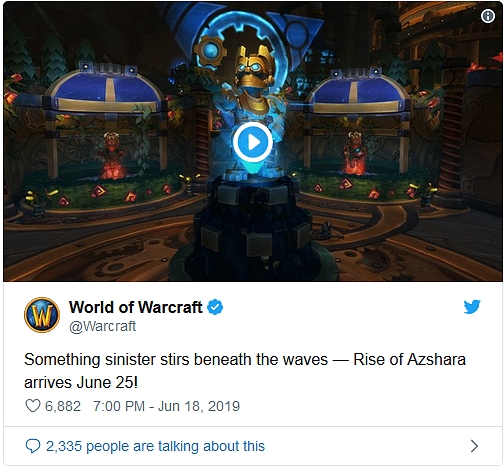 Nový patch do World of Warcraft vychází 26. června