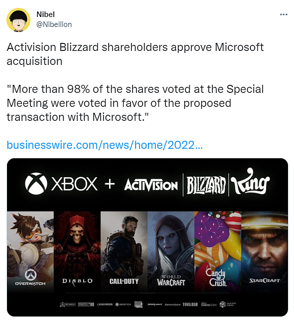 Investoři Activision Blizzard schválili akvizici studia