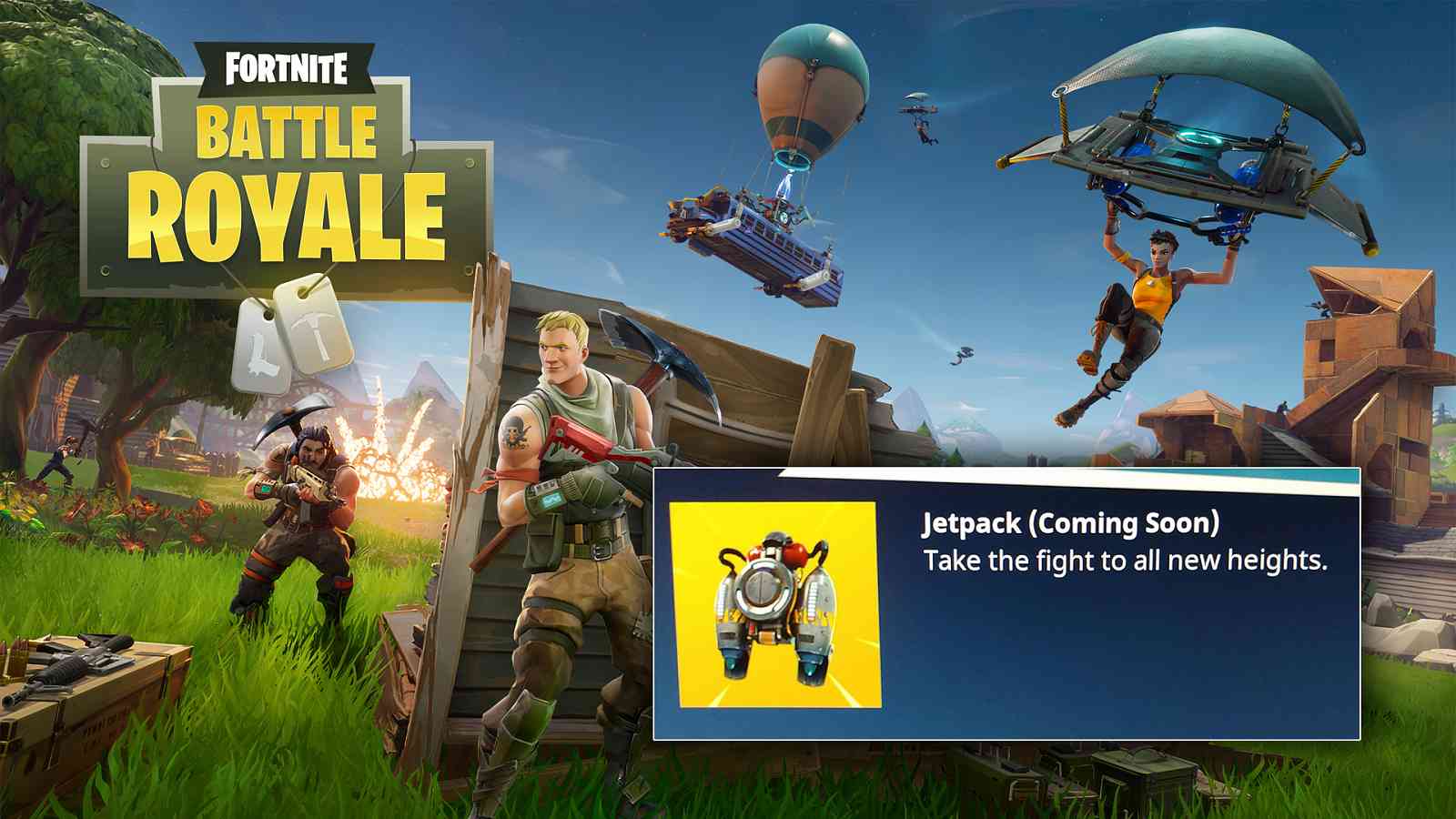 Do Fortnite: Battle Royale se chystá jetpack