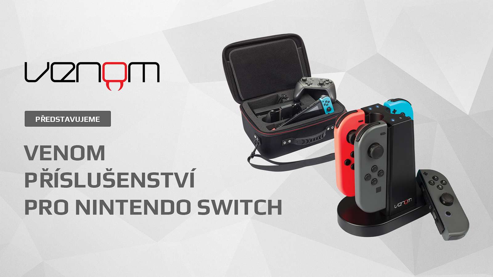 Vymazlete si Nintendo Switch příslušenstvím od značky Venom