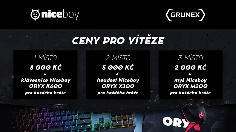 Připrav se na Niceboy ORYX PUBG Duo Cup