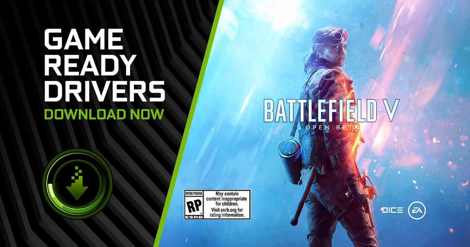 NVIDIA uvolňuje ovladače pro otevřenou beta verzi hry Battlefield V